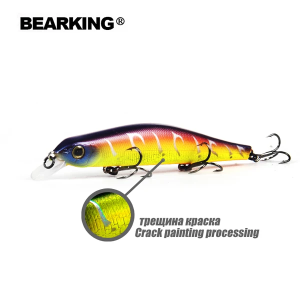 Col.D Bearking Bk17-Z110, воблер, гольян, 11 см, 17 г, 1 шт., приманка для рыбалки, 1,8 м, глубина глубокого погружения, жесткая приманка, длинный язык, гольян, подвесная приманка - Цвет: Col.D