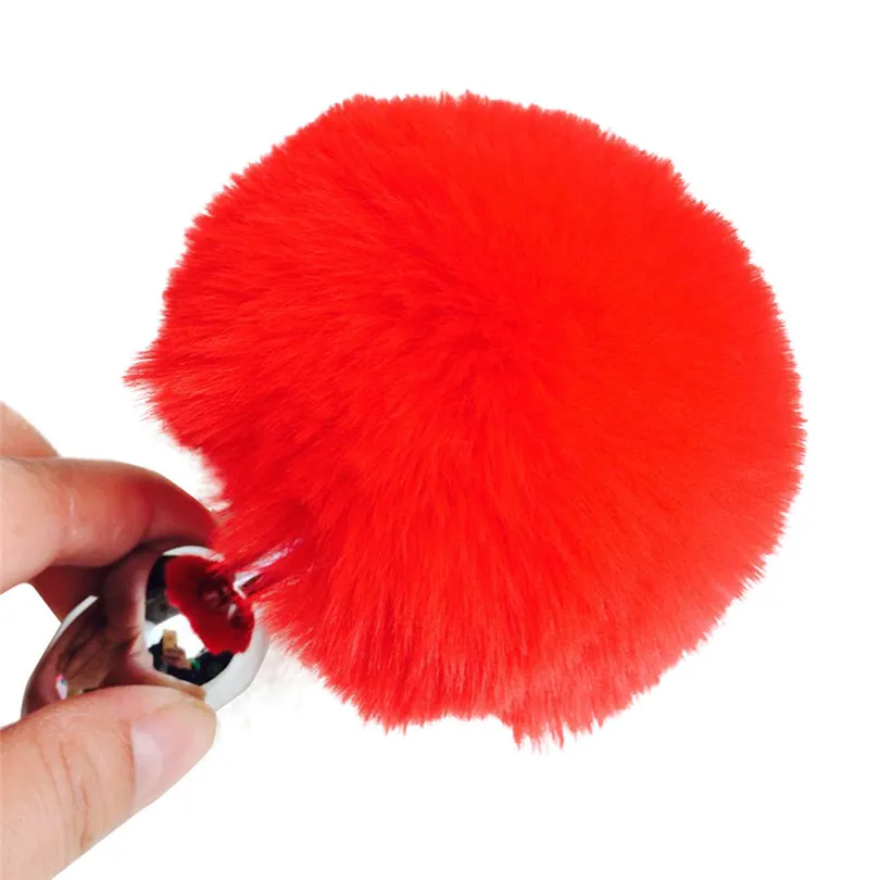 New Metal Anal Plug Tail Rabbit Butt G-spot AV Stick Trainer Toys For Woman adult toy #F |