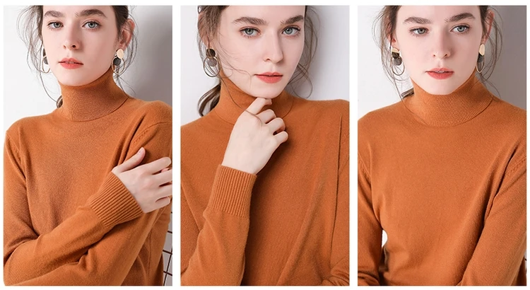 Autumn Winter sweater women turtleneck cashmere sweater knitted pullover women sweter fashion sweaters new Plus Size tops