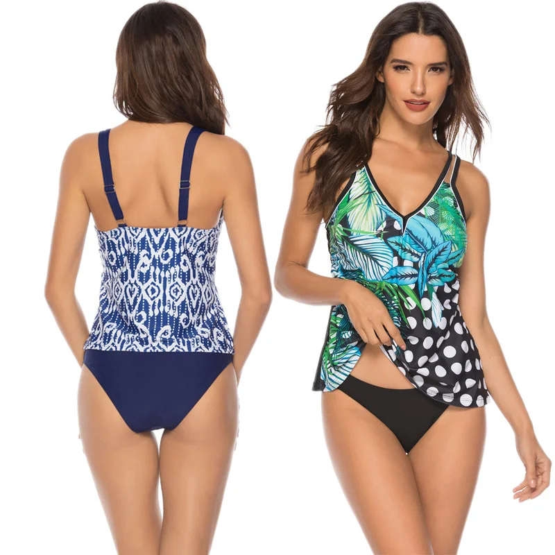 Женский купальный костюм шорты Танкини с низкой талией два купальных костюма