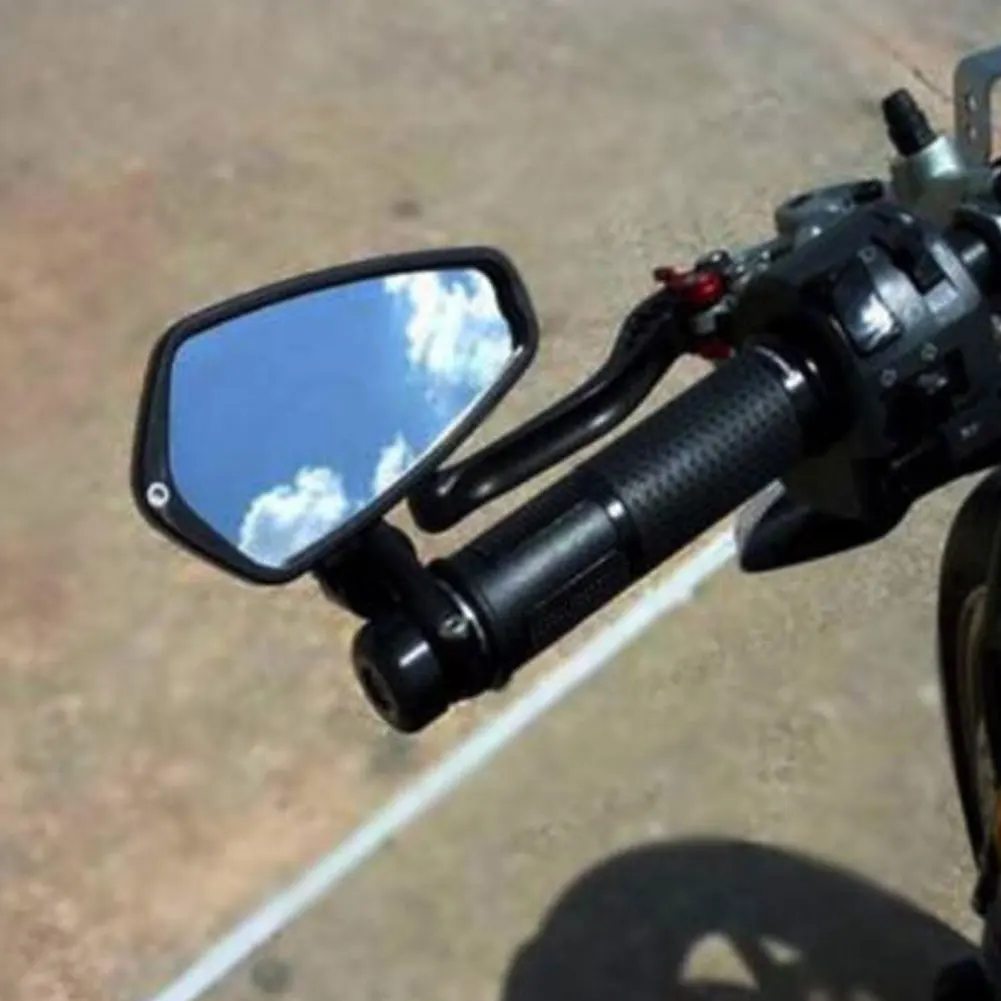 

1 Pair Motorcycle Rearview Mirrors 7/8inch 22mm Aluminum Handle Bar End Side Rear View Mirror TD326