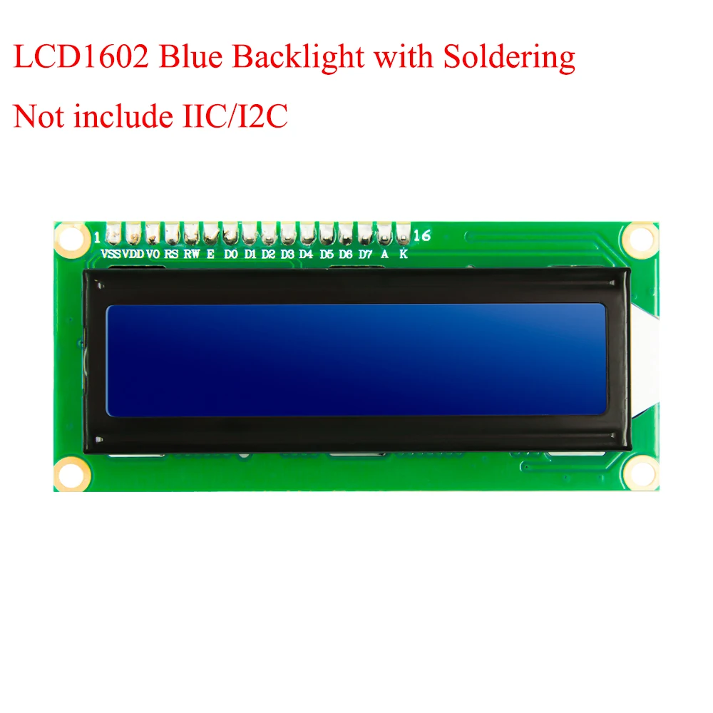 1602 Soldering LCD1602 синий желтый зеленый серый подсветка IIC/igc RGB клавиатура Щит LCD2002 LCD2004 для arduino raspberry pi - Цвет: 1602 Soldering