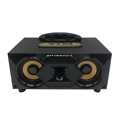 F4 Black 50 шт./лот BRSUANG F4 F5 стерео Bluetooth колонки деревянные Hi-Fi Audio Soundbar для iPhone samsung huawei Oneplus sony Nokia LG и т. д - Цвет: F4 Black