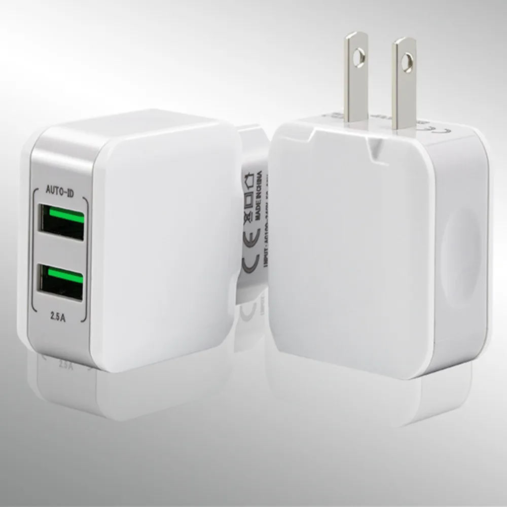 Смарт USB зарядное устройство для сотового телефона, настенный адаптер для путешествий, двойной USB адаптер для быстрой зарядки, штепсельная вилка европейского стандарта для IPhone, samsung, Xiaomi, планшета, huawei