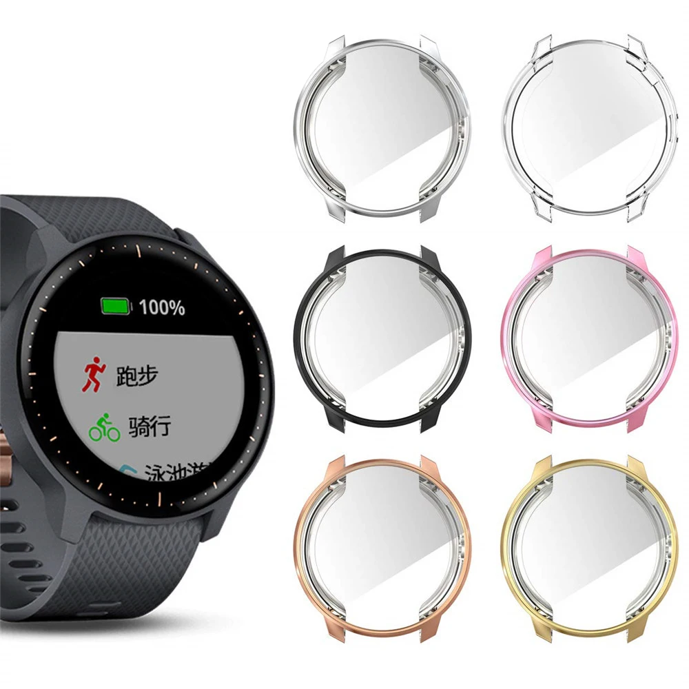 Легкий протектор экрана полное покрытие для Garmin Vivoactive 3 музыкальные часы Чехол тонкий мягкий ТПУ Защитная оболочка аксессуары для бампера