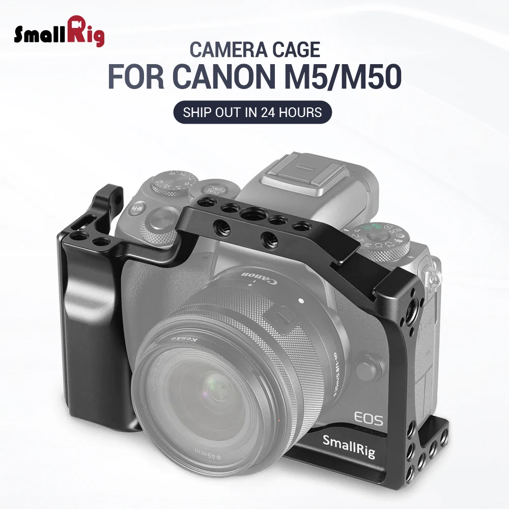 SmallRig M50 клетка для Canon M50/Цифрового Фотоаппарата M5 Особенности с железнодорожный