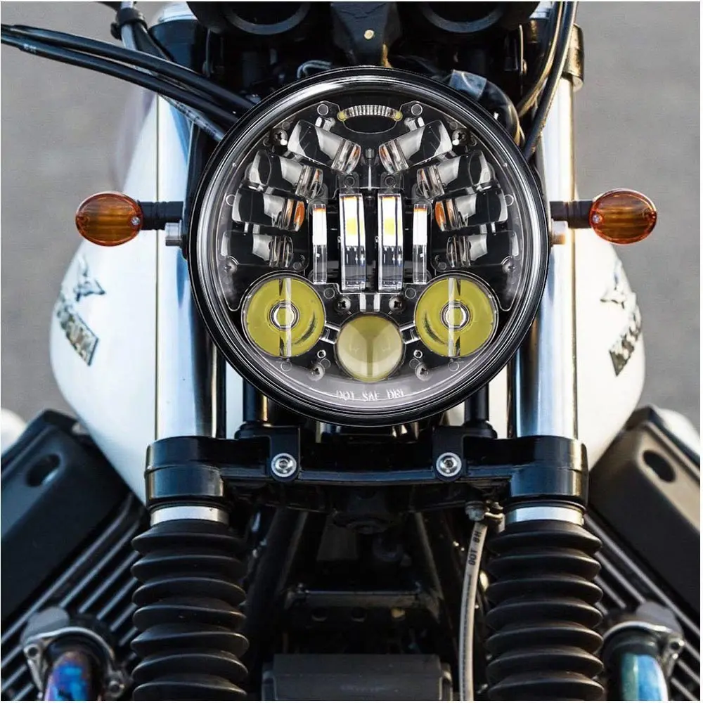СВЕТОДИОДНАЯ Лампа для проектора мотоцикла типа Bee DRL 5 75 5-3/4 дюйма Sportster 883 1200 Iron Dyna