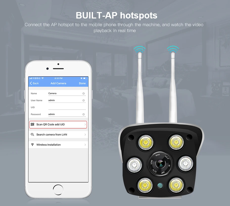 ZGWANG 1080P Wifi ip-камера беспроводная наружная Водонепроницаемая HD полноцветная ИК-камера ночного видения CCTV видеонаблюдения Bulllet камера