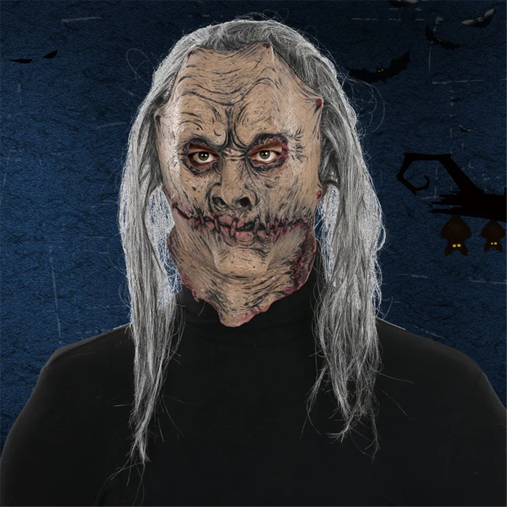 Realistic Adult Party Costume Horror Mask Deluxe Freddy Krueger Scary Halloween Carnival Cosplay Zombie | Тематическая одежда и