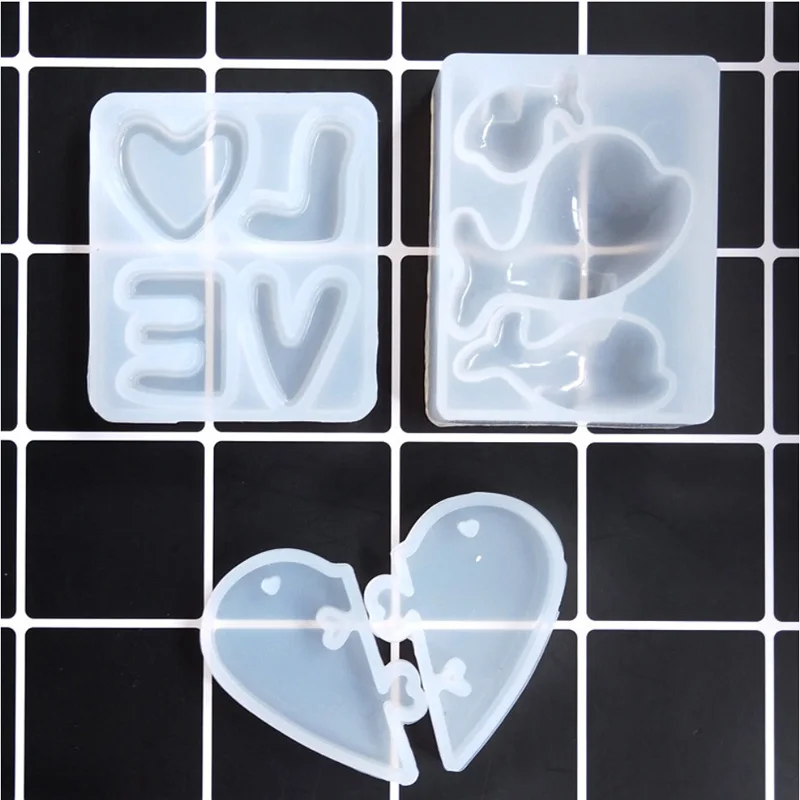 Кошачий медведь лапа сердце луна звезда силиконовая форма смола ручная работа