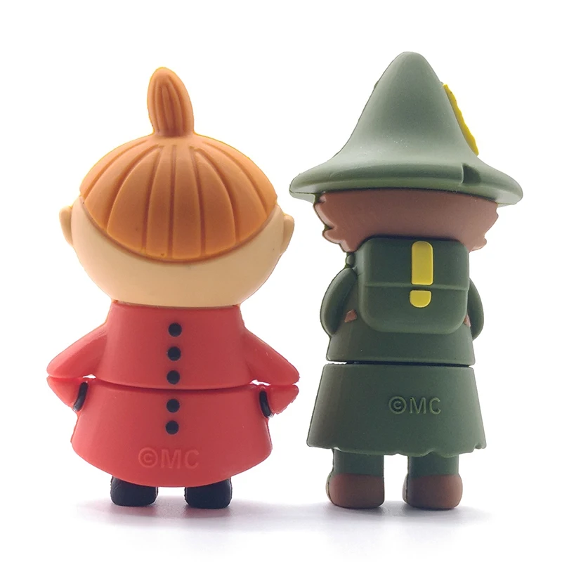 Флеш накопитель с мультипликационным принтом Moomin долина 64 ГБ 32 16 8 4 Гб|USB