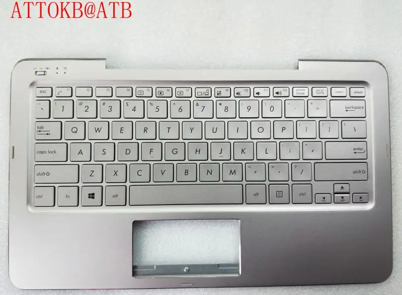 Серый Новая Стандартная клавиатура для ноутбука с подставкой для рук Asus T3chi t300chi T300chi t3 chi с корпусом topcase - Цвет: Серый