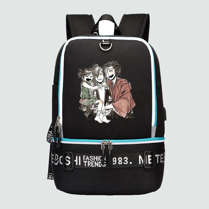 

Dororo Hyakki Maru женский рюкзак аниме Bookbag usb зарядка Рюкзак для ноутбука холщовые школьные сумки Harajuku мужские дорожные сумки