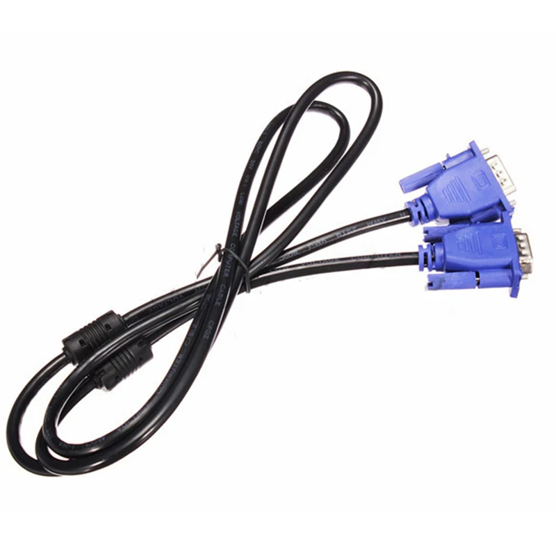 Кабель VGA 3 м 10 футов синий 15 контактов SVGA линия штекер m/M HD I Vga к передающий провод