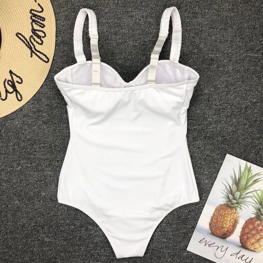 SAGACE Цельный купальник Одноцветный женский топ труба пляжный Классический