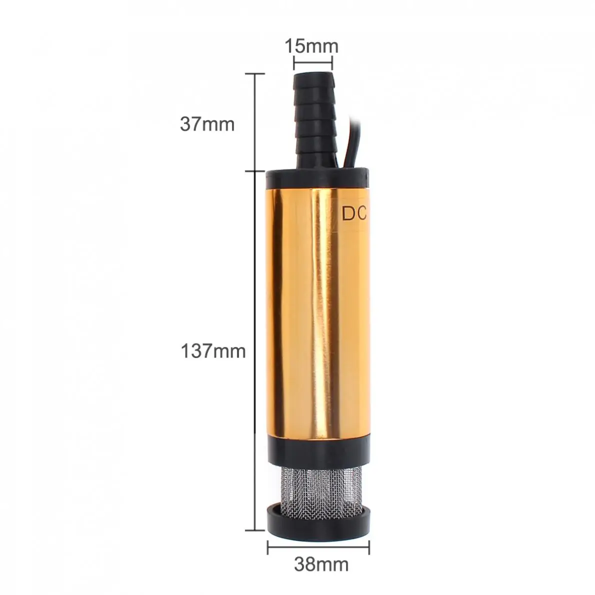 Aluminum Alloy Car Electric Submersible Pump DC 12V Fuel Water Oil Transfer with 2 Alligator Clips | Автомобили и мотоциклы