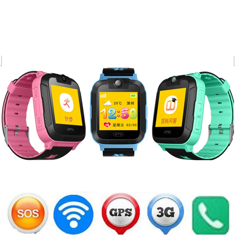 Умные часы для детей WCDMA Smartwatch gps wifi трекер дистанционный монитор SOS Вызов WeChat умные часы с камерой IOS Android наручные часы