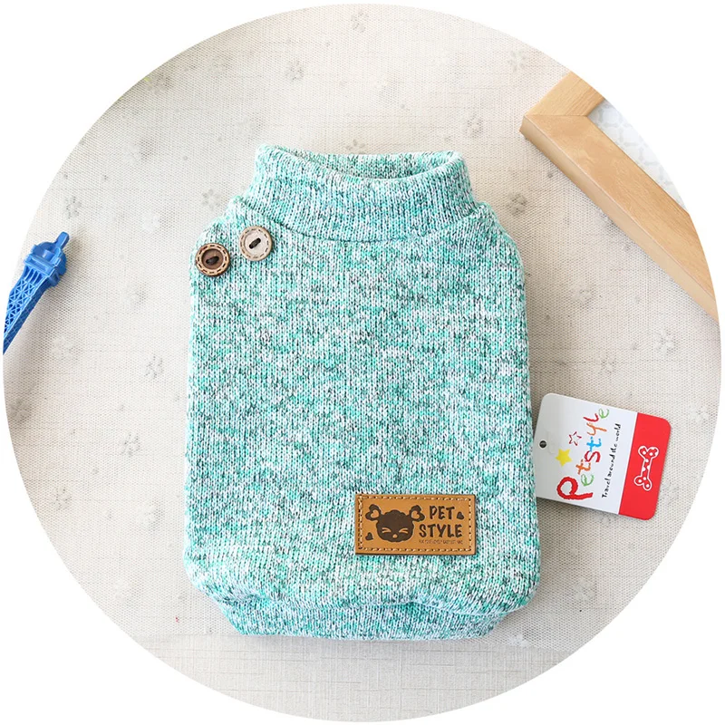 1 шт. кошка собака одежда модные однотонные Цвет свитер бульдог кошки котенок