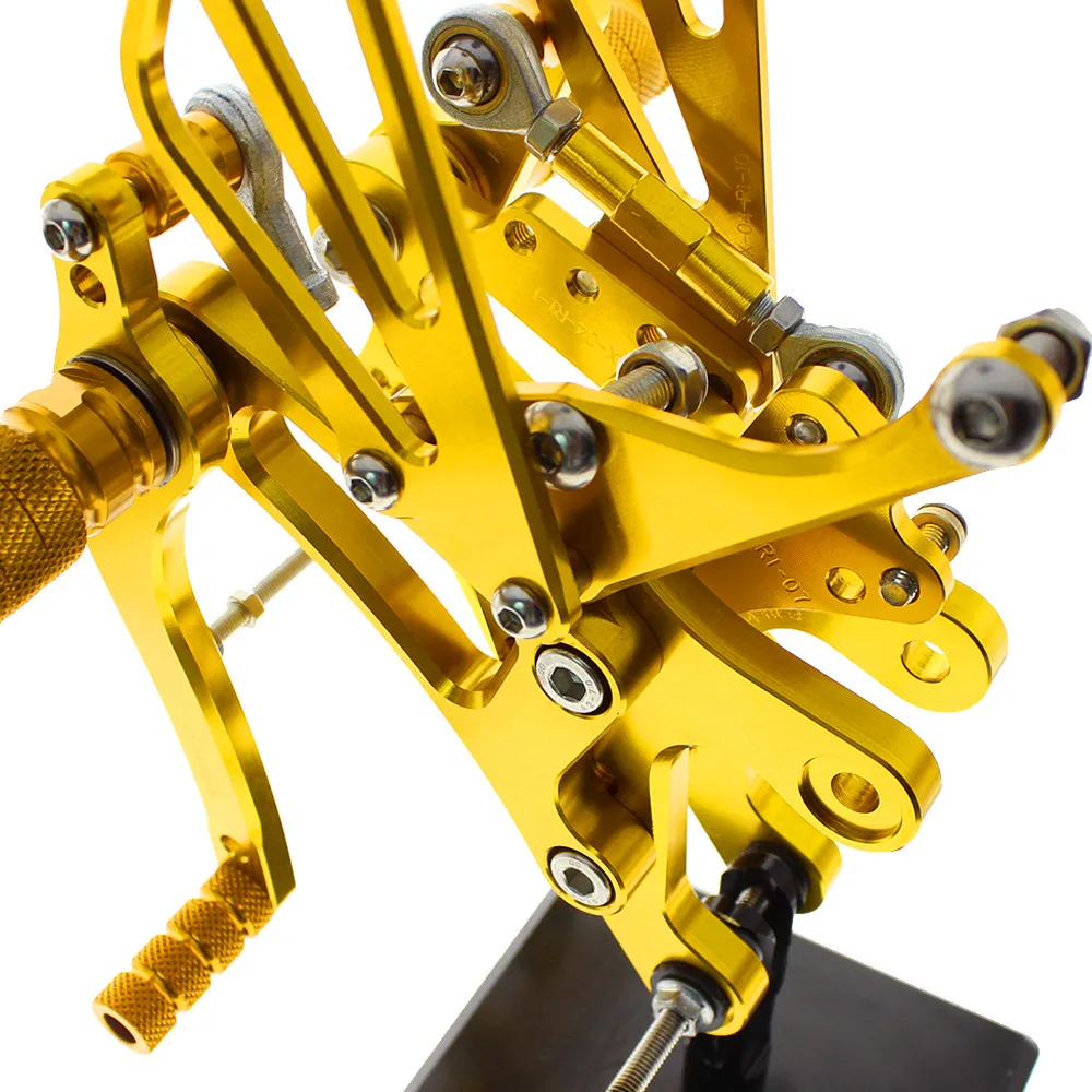 FX CNC Алюминиевый Регулируемый мотоцикл Rearsets задний Набор Подножки педаль