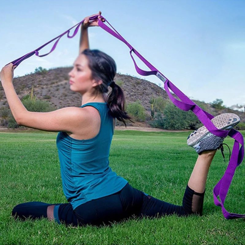 Эластичный ремень для йоги тренировок занятий танцами фитнесом сопротивлением 2