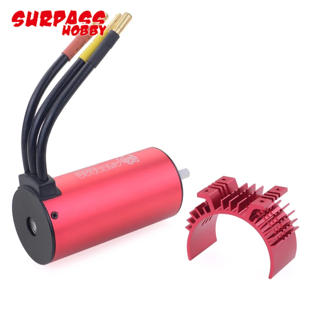SURPASS HOBBY 3670 2650kv Бессенсорный бесщеточный двигатель с 120A водонепроницаемый бесщеточный ESC для 1/10 RC автомобиля