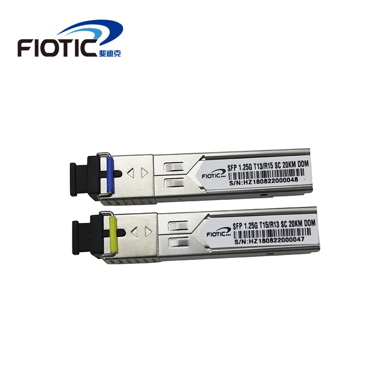 SFP 1.25G SC connector gigabit 1000BASE-LX 1310nm 1550nm 20km DDM BIDI GLC-LH-SM simplex SC Optical Fiber Transceiver module