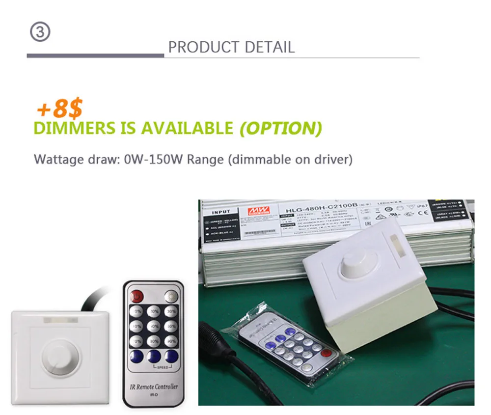 Led grow light quantum доска samsung LM561C полный спектр 150/300/450/600/750/900 W 2700-6500 K Вег/Bloom состояние Светодиодные промышленные светильники Meanwell