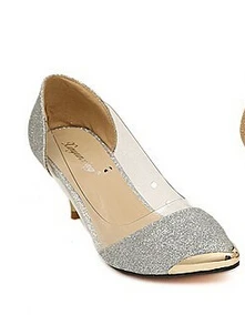 Silver Heel Модные женские туфли на высоком каблуке в европейском стиле; прозрачные женские туфли на шпильке; туфли с острым носком; вечерние женские пикантные Туфли на каблуке - Цвет: Silver Heel