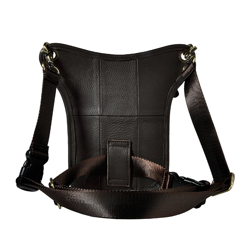 

100% cowhide genuine leather casual vintage waist bag small crossbody travel shoulder bag cell phone bag men messenger bags