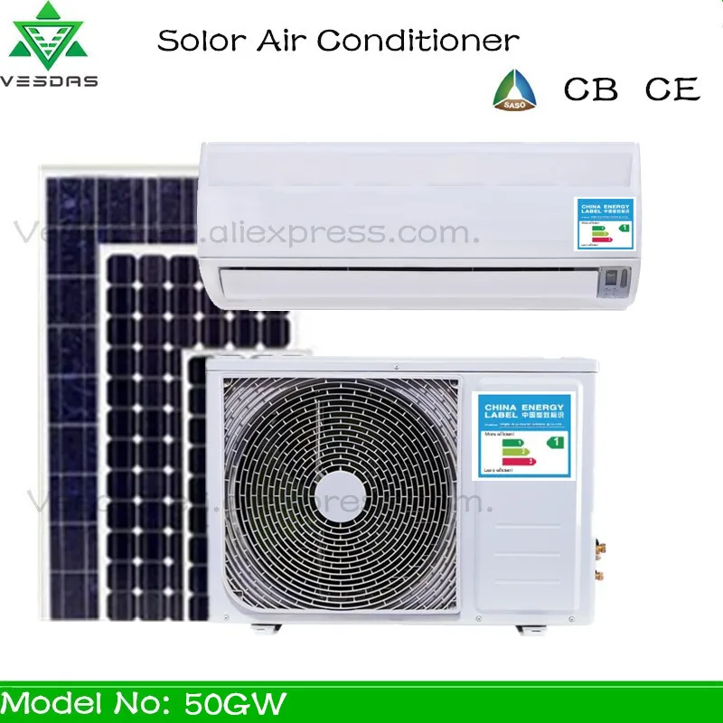 VESDAS 5000 Вт DC48V 18000BTU охлаждающий нагрев для домашнего инвертора кондиционер 100% от