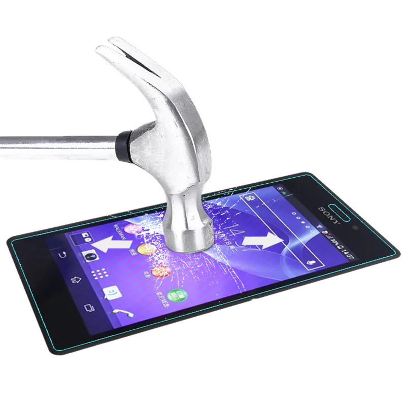 Защитное стекло закаленное 9H для Sony Xperia M2 S50h D2302 D2303 D2306 Dual Aqua D2403 D2406|premium tempered|tempered