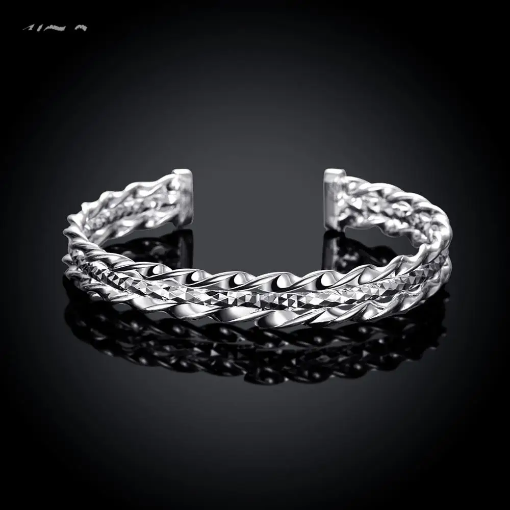 Новинка личность открытия посеребренные широкий браслет женский|wide bracelet|wide silver