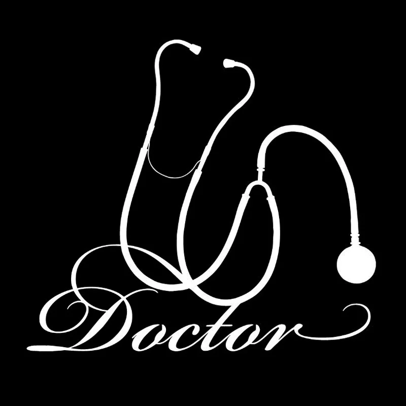 

Doctor Hospital Medical Tool Stethoscope Vinyl window Sticker 14.4x12.9cm