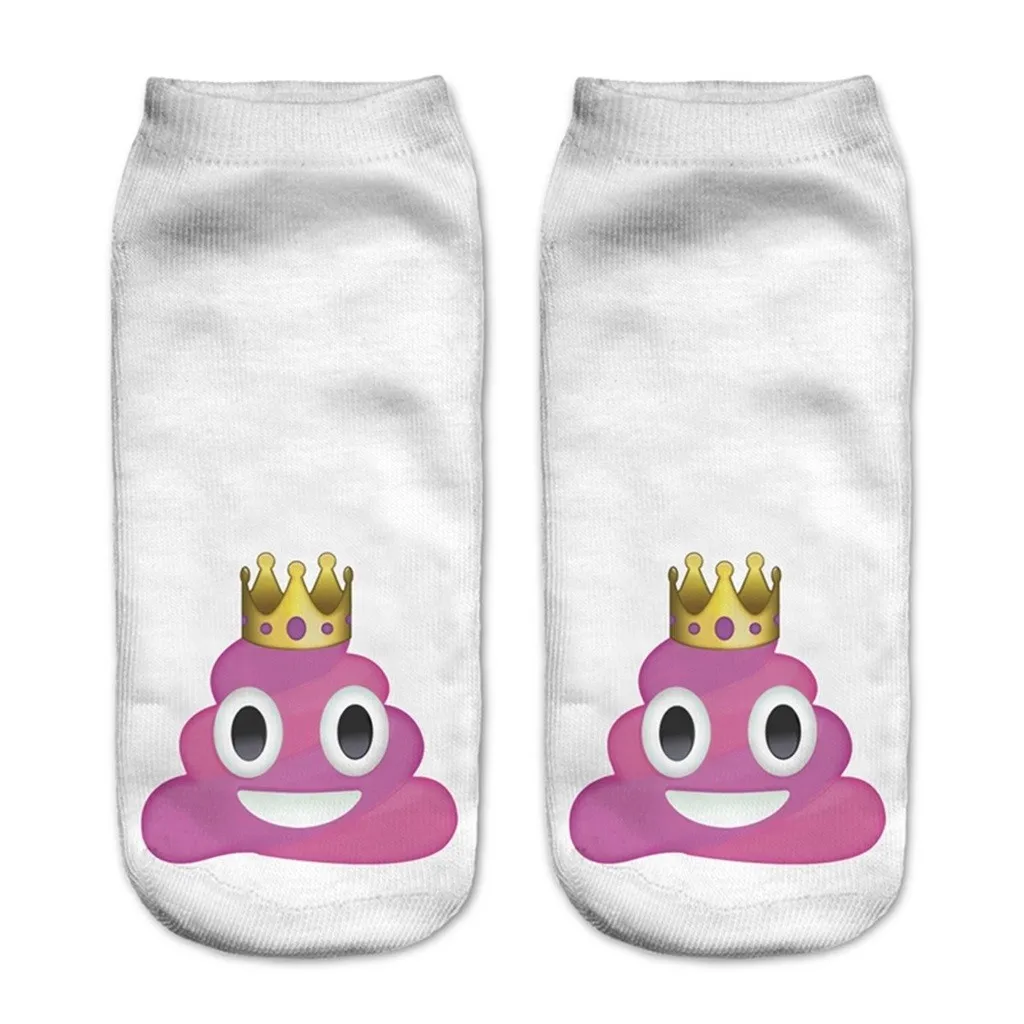 B Мужские носки; calcetines mujer; мужские хлопковые дышащие Компрессионные носки с рисунком; выразительные короткие носки; T429 - Цвет: B
