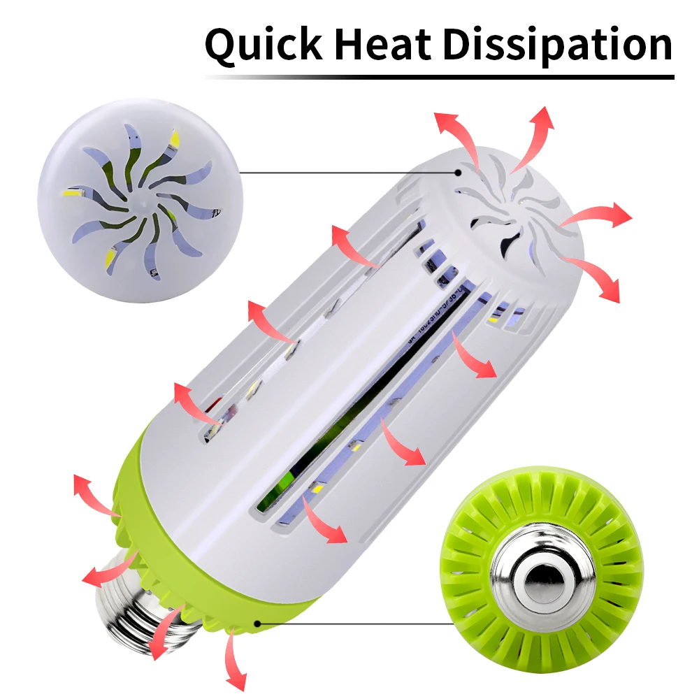 Светодиодная лампа E27 СИД осветительная лампочка Кукуруза E14 SMD5736 Bombillas