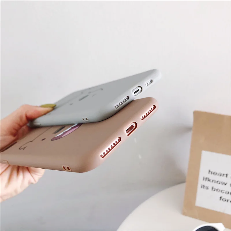 Мягкий силиконовый чехол с рисунком медведя для iphone x xs max милым медведем 6s 6 plus