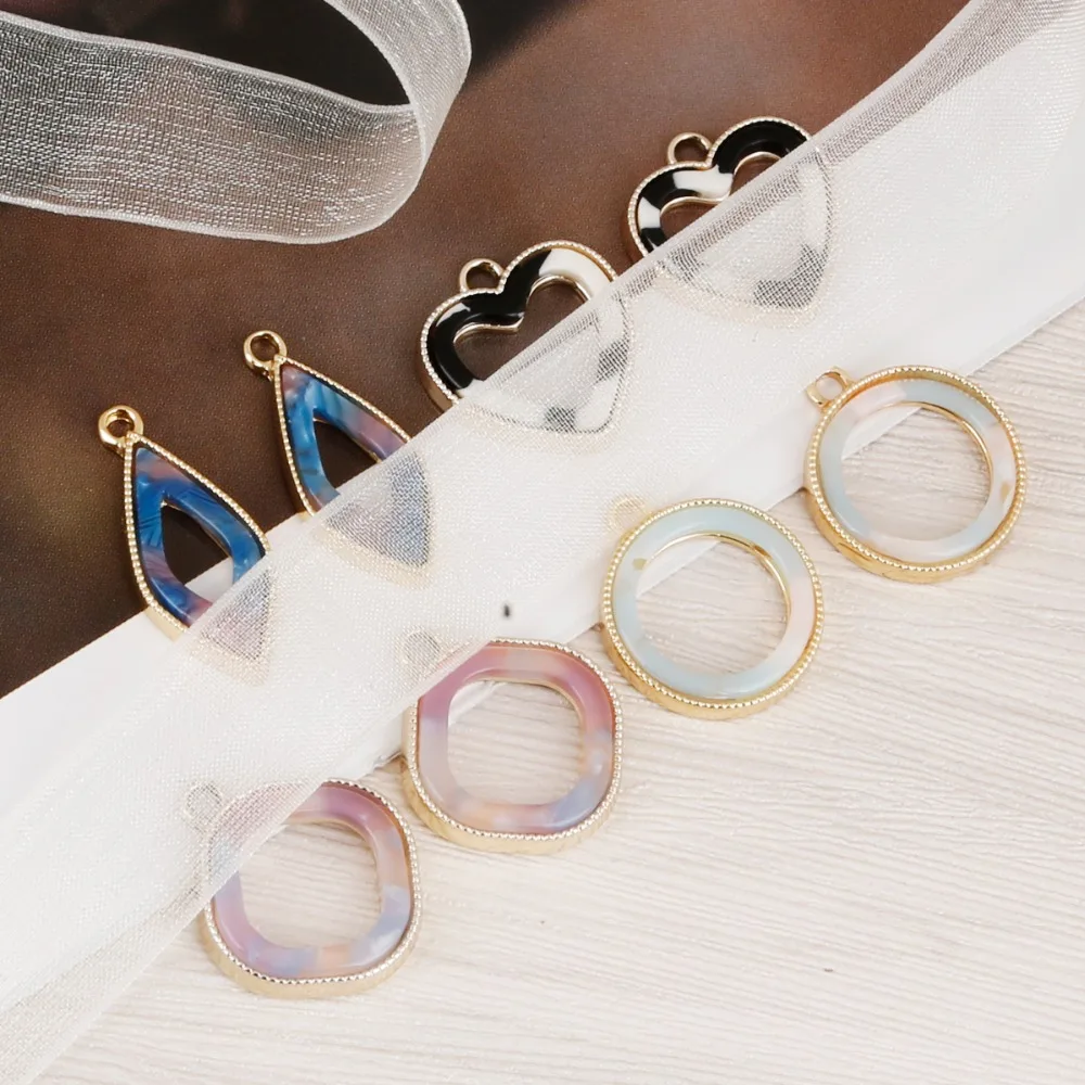 Fashion 2pcs/lot 4 Type Charm Metal pendant Hole dia 1.5mm for DIY Bracelet Necklace Jewelry Making 2018 New Arrival | Украшения и