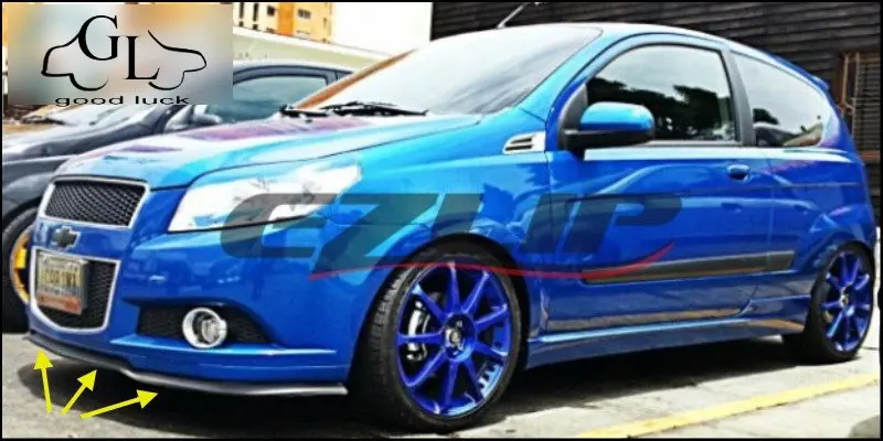 For Chevrolet Spark Bumper Lip Lips / Car Shop Spoiler Tuning TOPGEAR Body Kit + Strip | Автомобили и мотоциклы