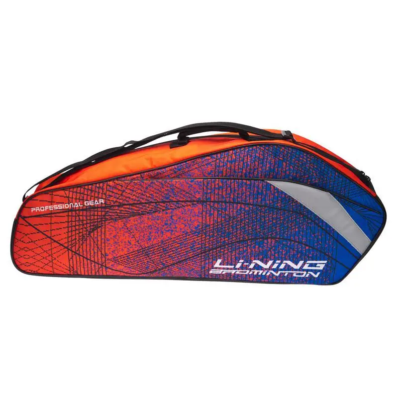 Li-Ning бадминтон профессиональная сумка для ракеток 3 ракетки нагрузка полиэстер подкладка ракетка спортивные сумки ABJN022 EAMJ18 - Цвет: ABJN022 1H