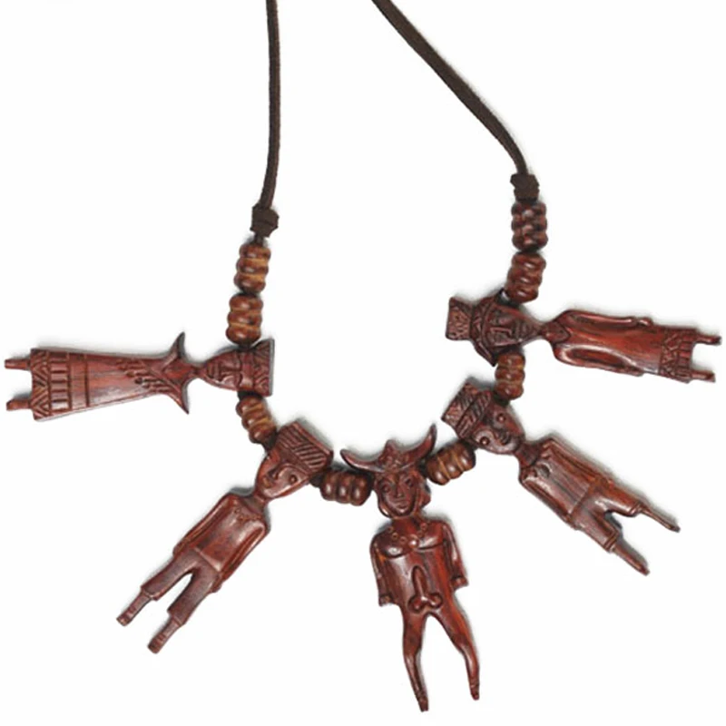 Laos Rosewood Модная бижутерия для девочек кулоны с мелким рисунком мальчиков и женщин