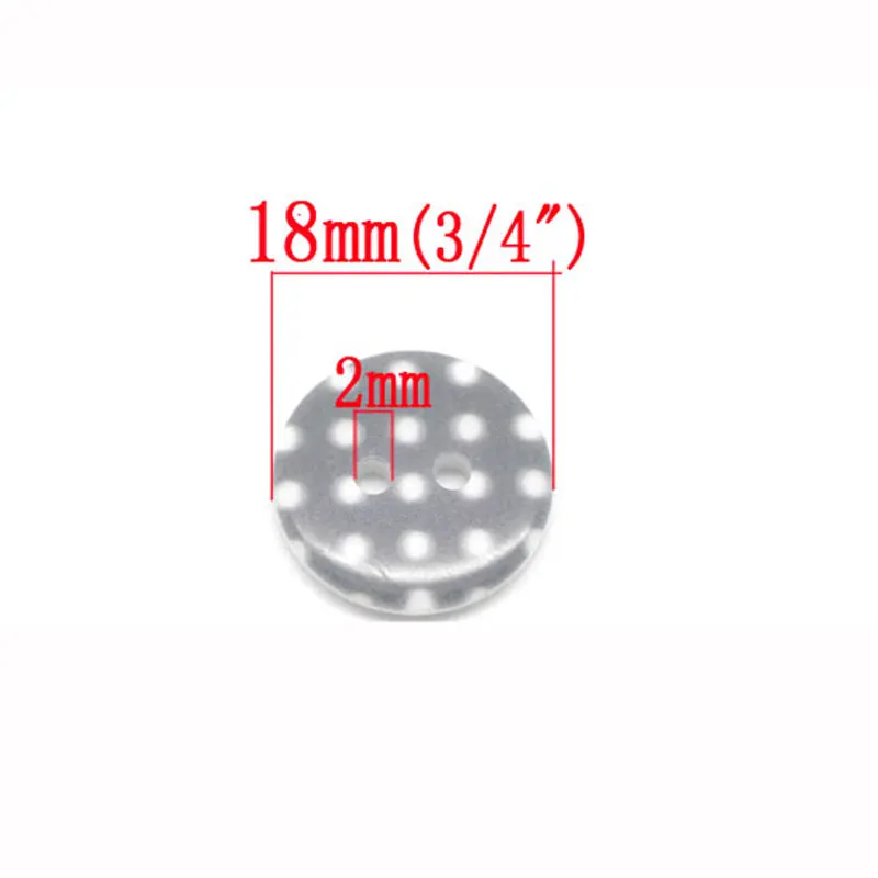 Круглые пуговицы из смолы в горошек 50 шт.|sewing buttons|buttons for kidsbuttons buttons |