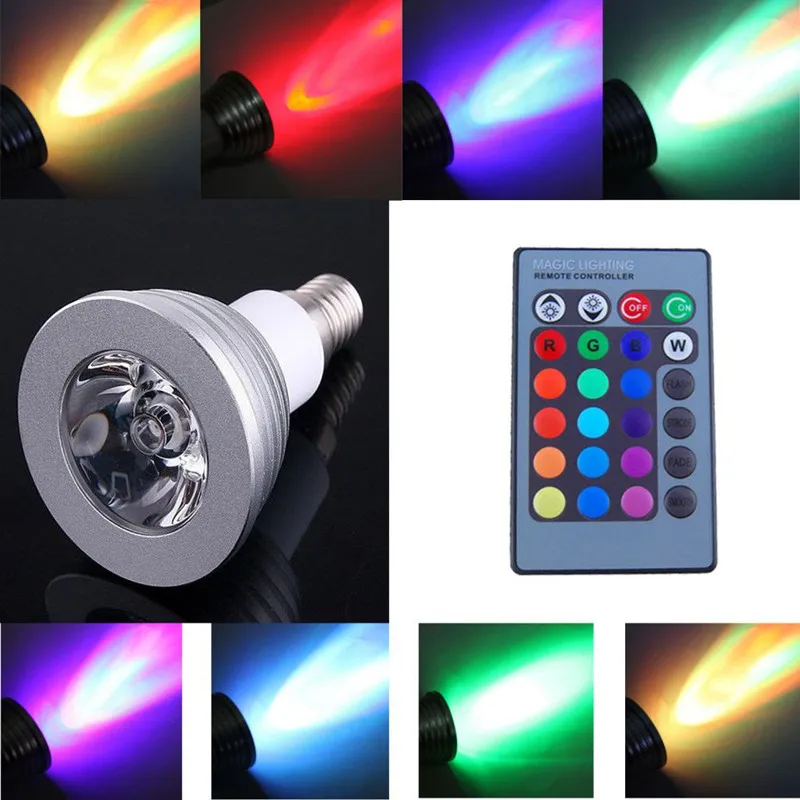 Фото Рождественская светодиодная RGB-лампа 6 Вт E27 E14 MR16 B22 GU5.3 E26 GU10 с дистанционным Рождественская светодиодная RGB-лампа 6 Вт E27 E14 MR16 B22 GU5.3 E26 GU10 с дистанционным