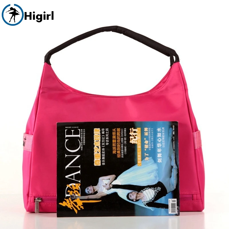 Free Shipping Women Black Pink Ballet Tote Bags Adults Rose Red Waterproof Canvas Big Dance Bag Yoga Handbag AS8626 | Тематическая