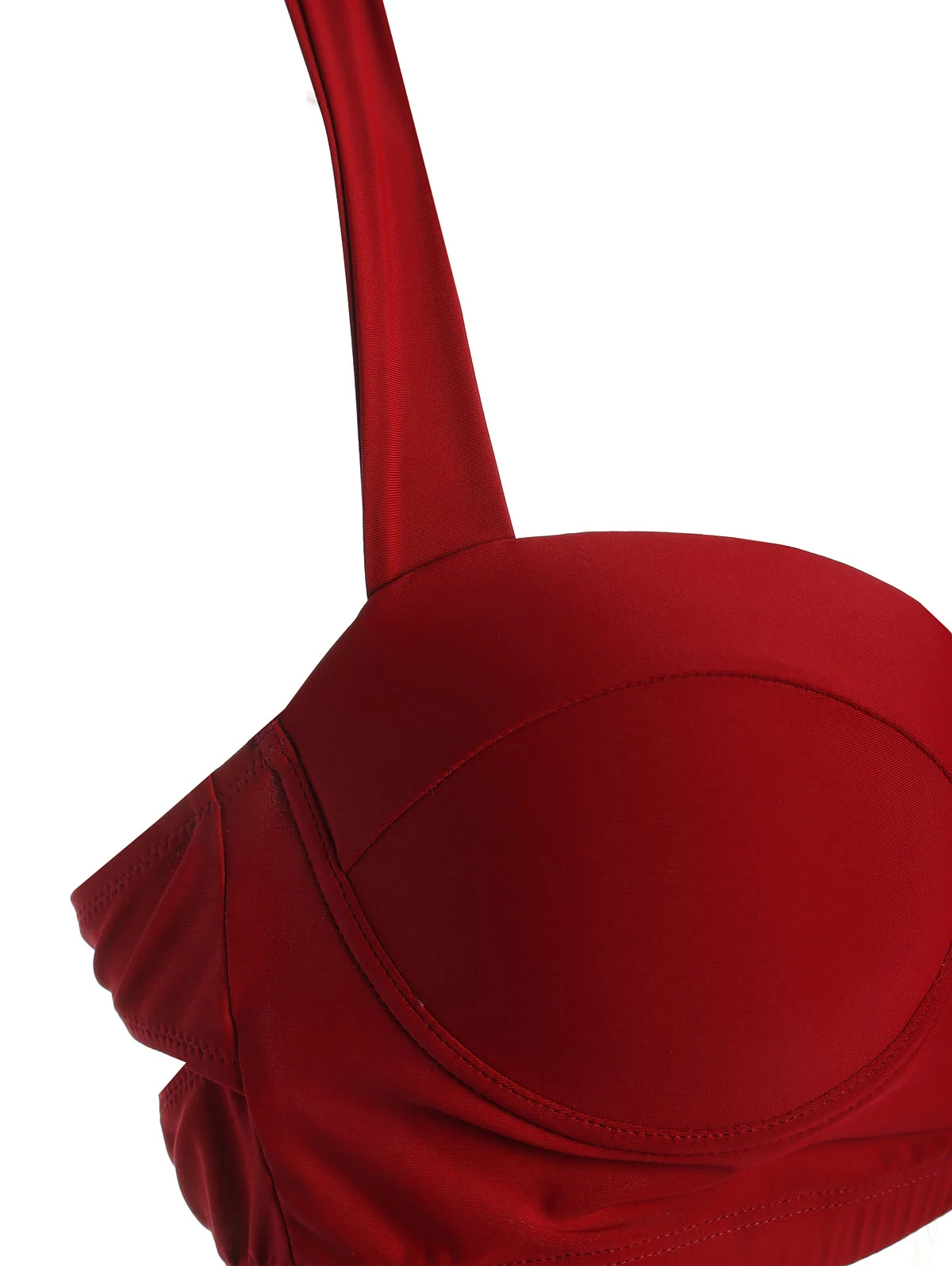 Бикини женское в горошек с завышенной талией и чашками пуш ап|Купальники| |