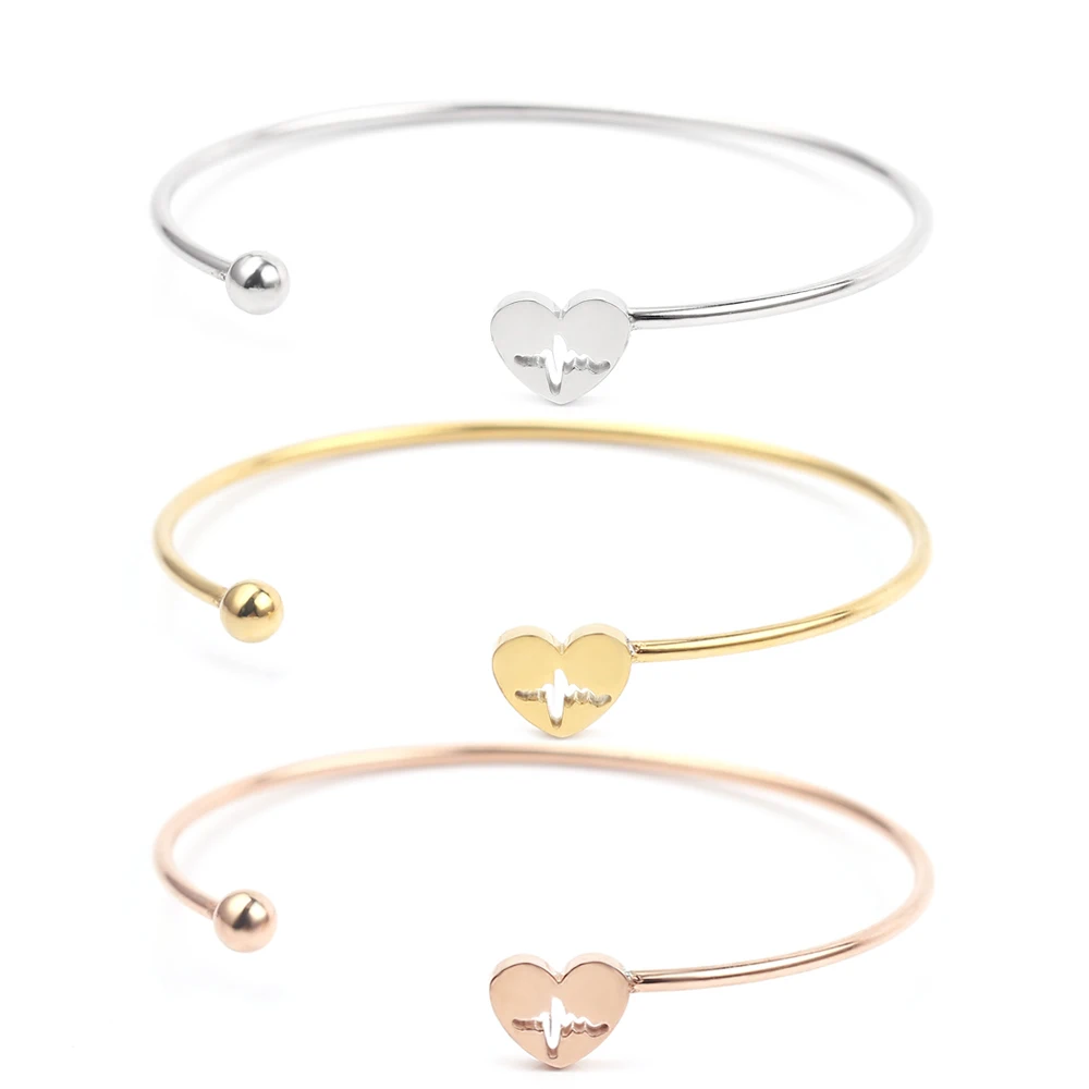 Женский браслет с ЭКГ и молнией на запястье пульсом | Украшения аксессуары