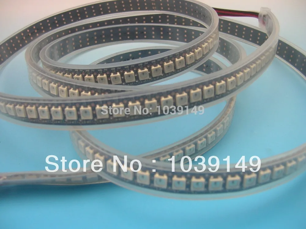Пиксельная Светодиодная лента ws2811 ws2812b 5050 1 м 5 В вход smd 144 rgb цвет мечты