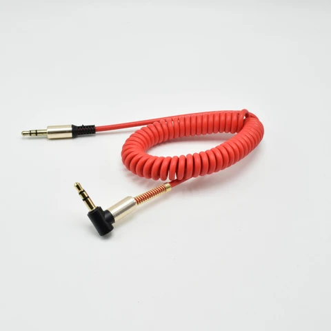 Аудиокабель 3,5 мм штекер-штекер AUX кабель для наушников Beats динамик для автомобиля iPhone штекер-штекер AUX шнур пружинный аудиокабель