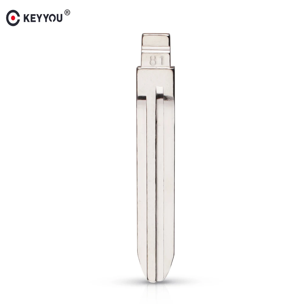 Фото KEYYOU Тип 81 # металлическая пустая раскладная Складная KD дистанционная НЕОБРАБОТАННАЯ замена лезвия для Geely ENGLONCAR универсальная NO.81 ключ №1