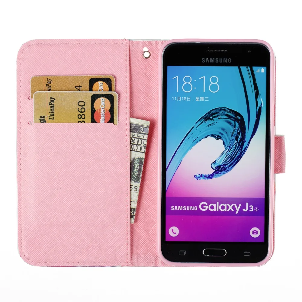 Для Samsung Galaxy J3/j310 чехол Магнитный Защитный 3D Бумажник Обложка для Подставки cuque