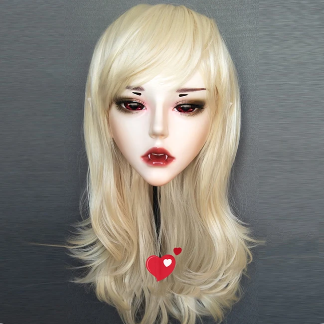 (Demon) Резиновые полуголовы Kigurumi BJD Маска Косплей японское аниме ролевая